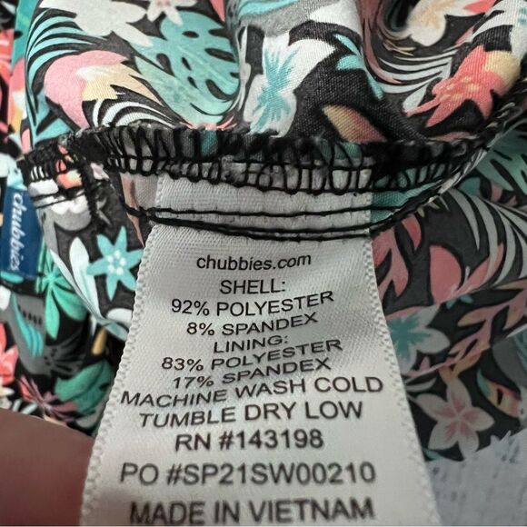 Chubbies Men's Bloomerang 7" Swim Shorts Size M - Picture 6 of 6